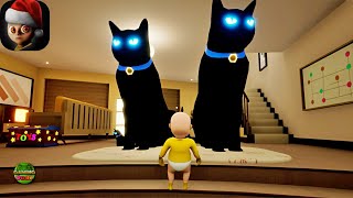 Playing Against Giant Black Cat  New Update Gameplay Walkthrough The Baby In Yellow HD [upl. by Simona]