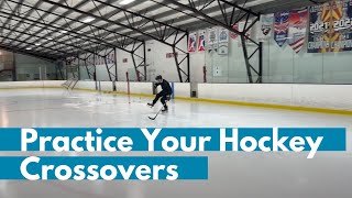 Hockey Skating Crossovers Beginner Adult Hockey Lessons [upl. by Domenico695]