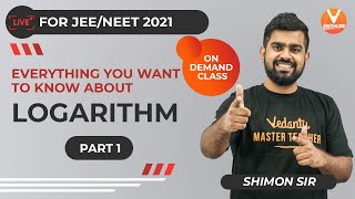 All You Want to Know About Logarithm 1 🧐  JEE 2021 amp NEET 2021  JEE Math  Shimon Sir  V Enthuse [upl. by Erny13]