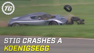 Stig Crashes Koenigsegg CCX HQ  Top Gear  Series 8  BBC [upl. by Liris482]