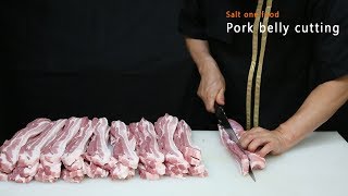 Pork belly cutting [upl. by Biddie373]