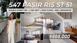 Pasir Ris Street 51 HDB Executive Maisonette For Sale  Singapore HDB Property Listing  Angela Lim [upl. by Neffets]