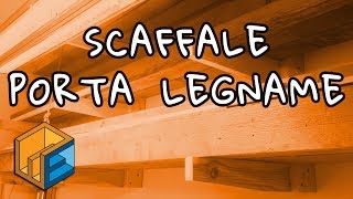 Scaffale porta legname  Lumber rack  Fai da te [upl. by Chelsae]