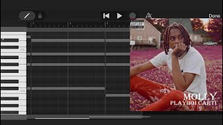 Molly  Playboi Carti Garageband Tutorial [upl. by Rosecan]