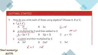 How do you write each of these using algebra p multiplied by 5 and then added to 3 [upl. by Quarta884]