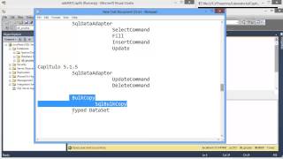 Tutorial NET Framework C Capitulo 515 ADONET SqlDataAdapterBulkCopyTyped DataSet [upl. by Nyhagen]