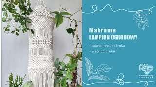 Makrama Lampion Ogrodowy [upl. by Arbed]