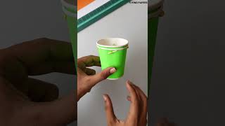 Paper cup rocket launcher  Chandrayan 3 making  independence day special craft [upl. by Abdu500]