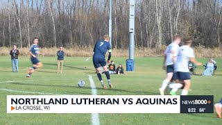 Boys Soccer  Northland Lutheran vs Aquinas [upl. by Cowley]