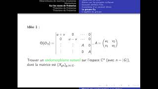 Origines de la théorie des représentations 22 [upl. by Rofotsirk859]