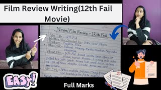 Film review Class 12  Film review writing  Film review format Film review for class 12 12th Fail [upl. by Rudyard]