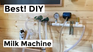 Best DIY Milk Machine For your Homestead or Dairy Farm Goat Milk Machine [upl. by Elakram]