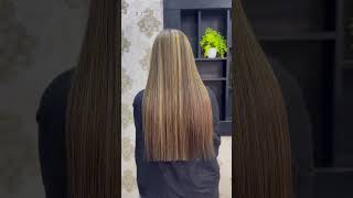 How to do blonde highlights at salon haircolor hair hairstyle trending shorts [upl. by Arty226]