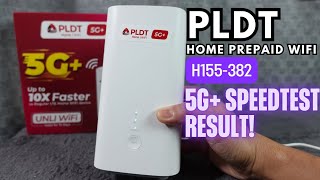 H155382 5G  PLDT Home prepaid WiFi Speedtest and Unboxing [upl. by Musetta]