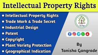 Intellectual Property Rights  IPR  Patent  Copyright  Trade Mark  Trade Secret by Tanisha [upl. by Jac]