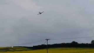 Spitfire landing at RAF Scampton [upl. by Eisoj]