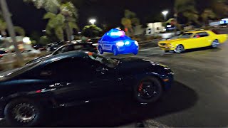 Local Car Meet ends with COPS [upl. by Leyameg]