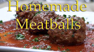 Homemade Italian Meatballs amp Marinara Sauce Recipe [upl. by Buff431]