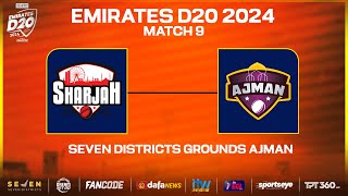 Ajman vs Sharjah  Match 09  Seven Districts Present Emirates D20 Powered by Fancode [upl. by Strephon174]