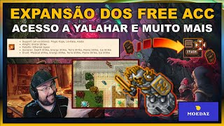 EXPANSÃO DOS FREE ACC NO TIBIA ACESSO A YALAHAR E MUITO MAIS [upl. by Aurel]