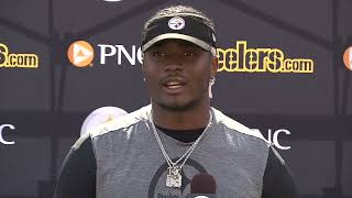 Steelers QB Dwayne Haskins on Backup Quarterback Competition  Steelers Now [upl. by Asnerek]