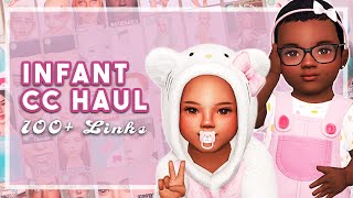 The CUTEST Infant CC 😍 100 Items 🛒  Sims 4 Infant CC Haul With Links [upl. by Mosnar476]