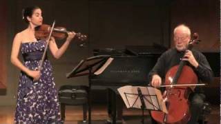 Johann Halvorsen  Duo for Violin and Cello  Center Stage Strings Benefit Concert 2012 [upl. by Aveline]