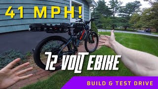 High power DIY 72 Volt eBike Build [upl. by Hannej]