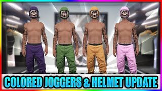 ITS BACK GTA 5 Colored Joggers amp Colored Bulletproof Helmets Update All Consoles [upl. by Helbon]