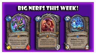 RENO AND ZILLIAX NERFED AGAIN HEARTHSTONE NERFS THIS WEEK [upl. by Suiravat182]