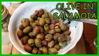 Olive verdi schiacciate o scacciate in salamoia alla siciliana  Le Ricette di Zio Roberto [upl. by Yregram441]