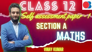 Class 12TH Maths 1 Marks Questions Section A Sample Paper 1 cbseexam2024 boardexam vinaymaths [upl. by Harvey]