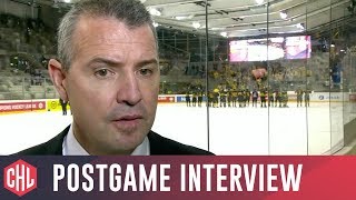 Vienna Capitals vs Neman Grodno postgame interviews [upl. by Palmira]