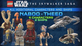 Lego SW Skywalker Saga  Naboo Theed All Additional Characters and Ships [upl. by Gerard]