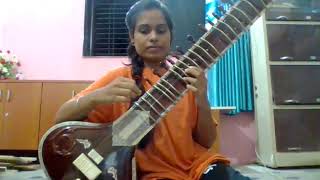 Trying to play anushka shankars lasya Based on raga charukeshi [upl. by Changaris]