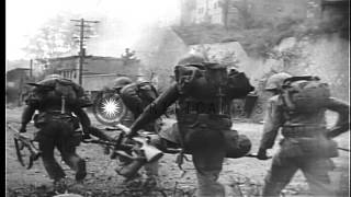 Marines and US seventh division recapture Seoul during Korean War Seoul in KoreaHD Stock Footage [upl. by Mcwilliams]