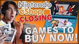 3DS Games to Buy NOW before the eShop Closes Forever [upl. by Nairdna]