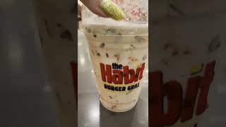 Peppermint Bark Shake at The Habit Burger Grill [upl. by Llehsam]