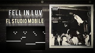 How quotFell in luvquot By Playboi Carti Was Made in FL Studio Mobile [upl. by Rosemare955]