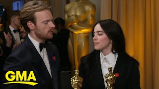 Billie Eilish talks historic Oscars win [upl. by Jp280]