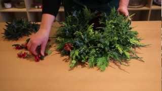 OASIS® Floral Products  How To  A Christmas Wreath [upl. by Lajes665]