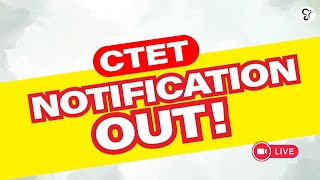 CTET NOTIFICATION OUT ‼️  CTET EXAM 2024 [upl. by Aymik]