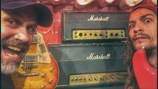 Marshall Plexi 20W LEAD amp BASS Vs 100W SUPER LEAD  with LES PAUL amp STRAT [upl. by Aikyt]