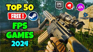 TOP 50 FREE FPS Games you should play in Late 2024 UPDATED [upl. by Cecilius]