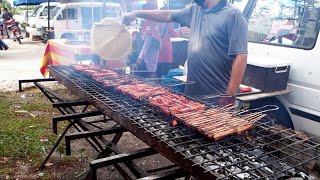 Giant burner of INIZA AYAM PERCIK  Malaysian Street Food [upl. by Spevek]