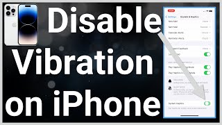 How To Turn Off Vibration On iPhone [upl. by Lednahc]