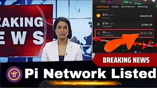 Breaking News 💥 Pi Network New Update l Pi Coin Listed Finally 😱1pi  314159 🤑🎉 pinetwork crypto [upl. by Atlee]