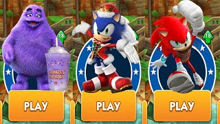 Snowdrift Sonic vs Grimace Shake Rush vs Fire Sonic Boom Subway Surfers vs All Bosses Zazz Eggman [upl. by Enahpad258]