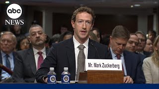 Zuckerberg testifies about Meta’s child safety policies in Senate hearing [upl. by Edrock913]