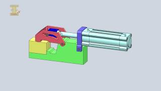 Clamping via a slotted link mechanism [upl. by Tenney444]